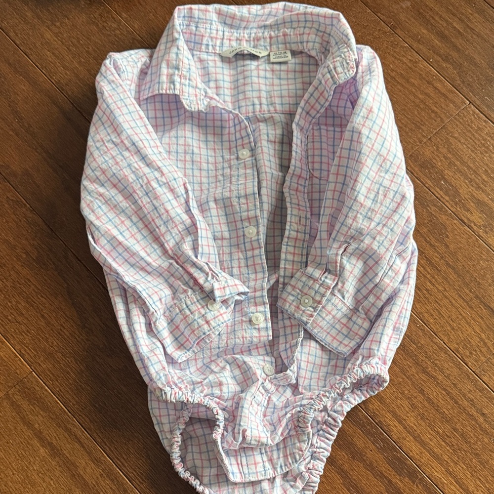 Janie and Jack Pastel Plaid Bodysuit